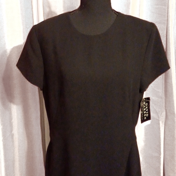 D11-👌- David Warren Black Dress - sz 12 women's - NWT - Picture 4 of 10